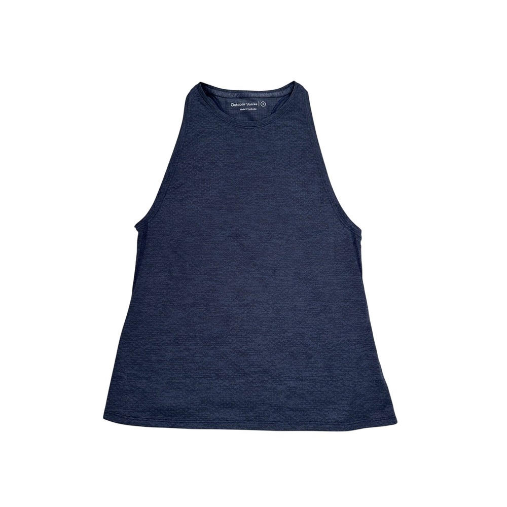 Outdoor Voices Breathe‎ Out Tank Top Women's Navy Blue size Small NWT!